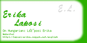 erika laposi business card